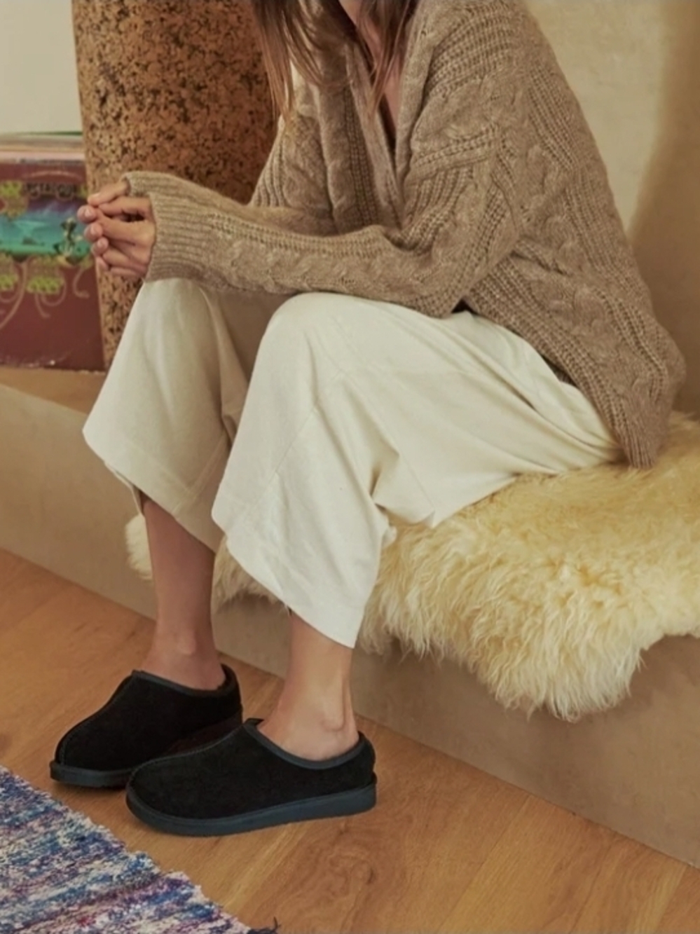 Black Suede Slip-On Mules - Comfortable Everyday Clogs